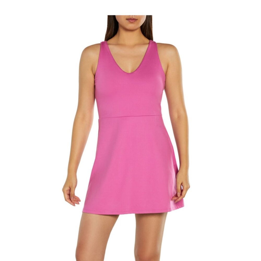 GAPFit Women's Moisture Wicking Shelf Bra Active Tank Dress Rosebud S